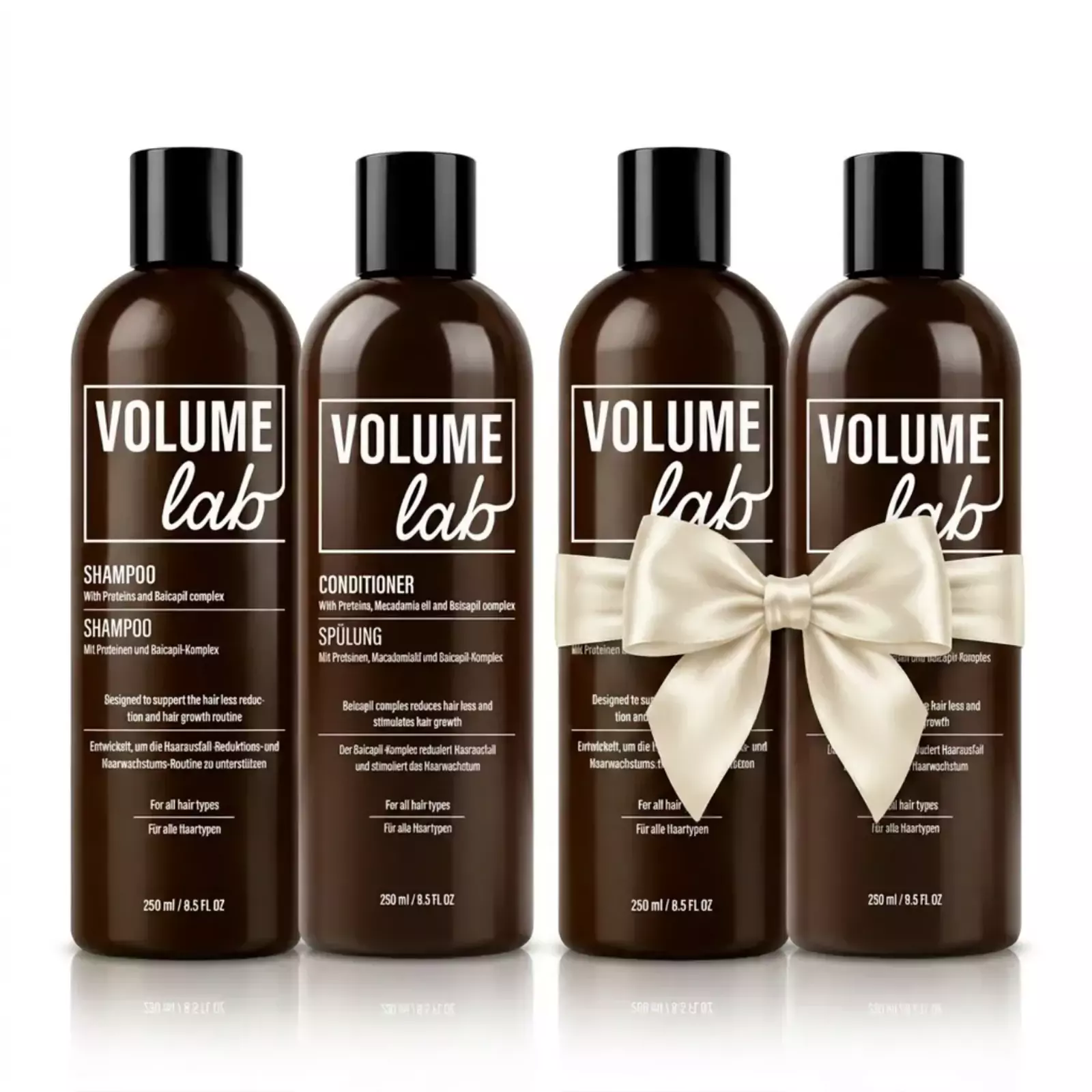 Volume Lab grunduppsättning: Shampoo och Conditioner + Det andra setet gratis! Volume Lab grunduppsättning: Shampoo och Conditioner + Det andra setet gratis!
