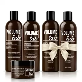 Vårrea! Volume LAB system för förnyelse av hårtillväxt med biotin och koffein för långsamt växande, slitet hår + GÅVA!