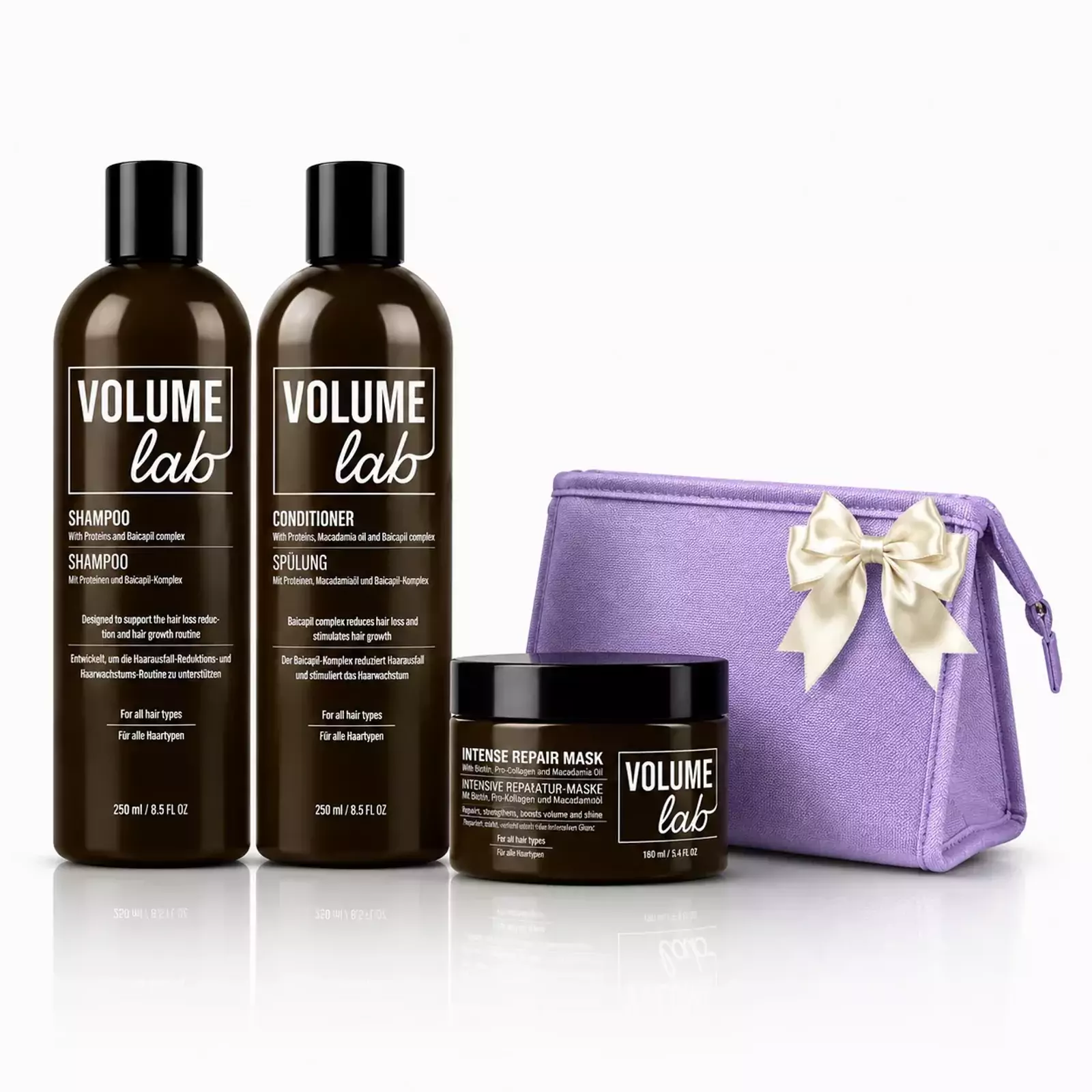 Höstrea! Volume Lab baskit: Schampo och balsam + GÅVA (Hårinpackning + Necessär)! Höstrea! Volume Lab baskit: Schampo och balsam + GÅVA (Hårinpackning + Necessär)!