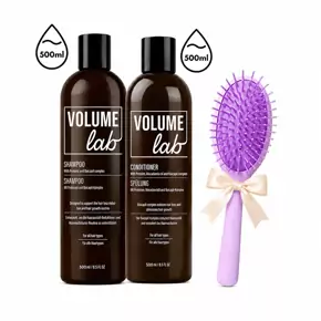 Vårrea! Volume Lab MAX set: Shampoo (500ml) och Conditioner (500 ml) + PRESENT (Hårborste)!