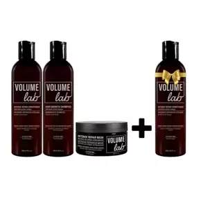 VÅREA! Volume Lab hela uppsättningen: Shampoo, Conditioner, Mask + Shampoo som gåva