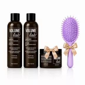 Vårrea! Volume Lab baskit: Schampo och balsam + GÅVA (Hårinpackning + Hårborste)!