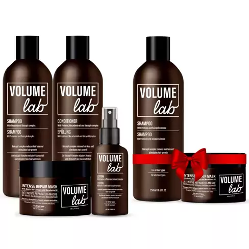 Volume LAB system för förnyelse av hårtillväxt med biotin och koffein för långsamt växande, slitet hår + Det andra setet gratis!