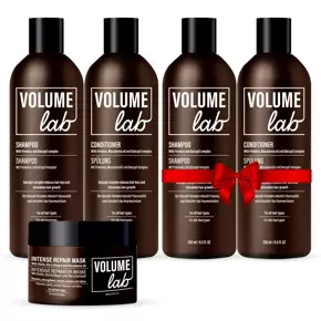 SOMMARREA! Volume LAB system för förnyelse av hårtillväxt med biotin och koffein för långsamt växande, slitet hår + GÅVA!