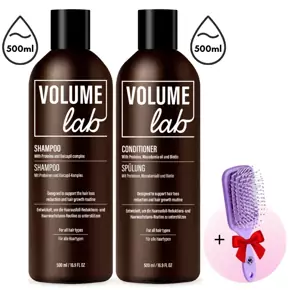 SOMMARREA! Volume Lab MAX set: Shampoo (500ml) och Conditioner (500 ml) + PRESENT (Hårborste)!