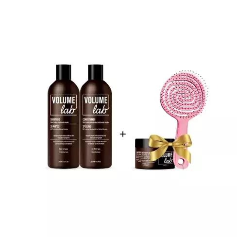 VÅREA! Volume Lab grunduppsättning: Shampoo och Conditioner + GÅVA (Hårmask + Hårborste)!