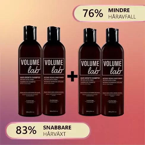 Volume Lab grunduppsättning: Shampoo och Conditioner + Det andra setet gratis!