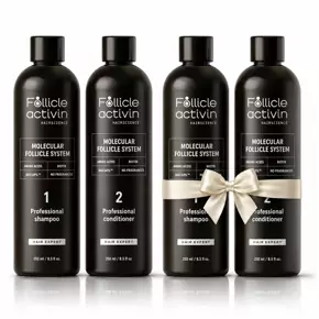 Follicle Activin grunduppsättning: Shampoo och Conditioner + Det andra setet gratis!
