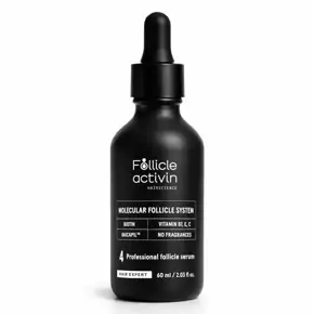 FOLLICLE ACTIVIN – ett unikt serum som aktiverar follikelaktiviteten, med 5× högre koncentration av aktiva ingredienser