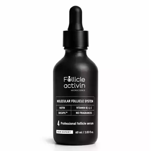 FOLLICLE ACTIVIN – ett unikt serum som aktiverar follikelaktiviteten, med 5× högre koncentration av aktiva ingredienser FOLLICLE ACTIVIN – ett unikt serum som aktiverar follikelaktiviteten, med 5× högre koncentration av aktiva ingredienser