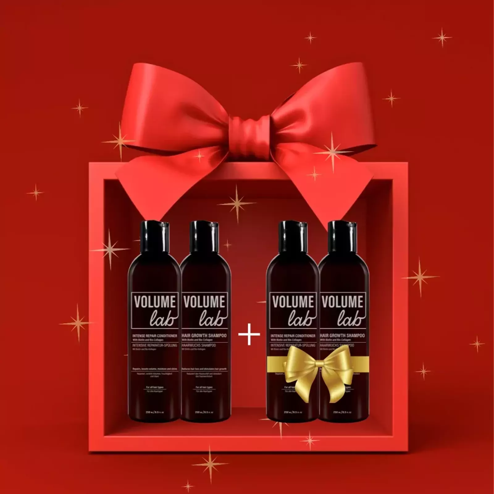 JUL REA! Volume Lab grunduppsättning: Shampoo och Conditioner + Det andra setet gratis! JUL REA! Volume Lab grunduppsättning: Shampoo och Conditioner + Det andra setet gratis!